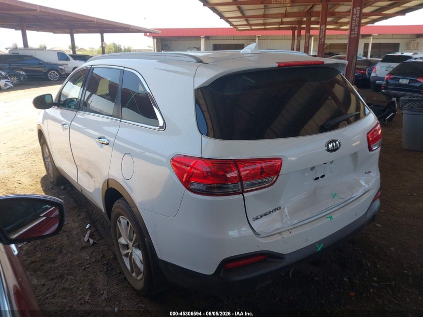Vin: 5xypg4a35hg198087, lot: 45804457, kia sorento 2.4l lx 20173