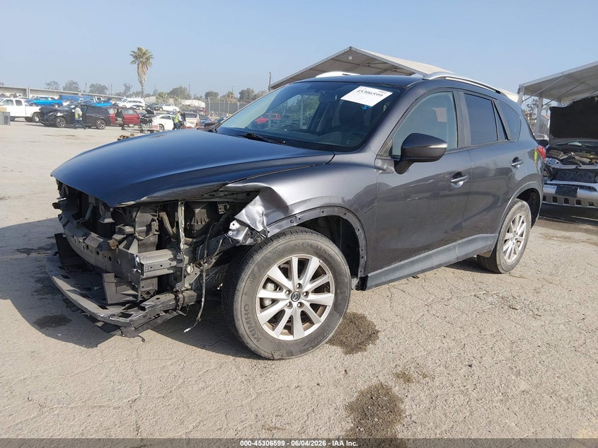 Vin: jm3ke4cy9g0877008, lot: 45804462, mazda cx-5 touring 20162