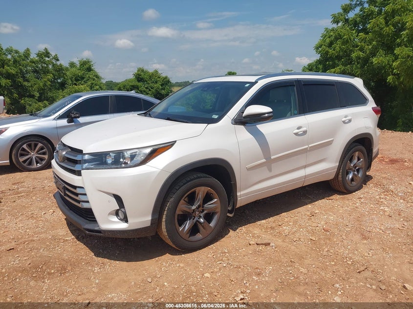 Vin: 5tddzrfh0js884710, lot: 45804478, toyota highlander limited platinum 20182
