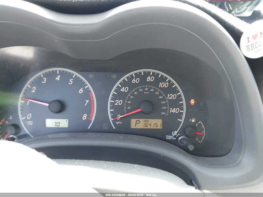 2010 TOYOTA COROLLA SEDAN 1.8L I-4 DOHC, VVT, 132HP