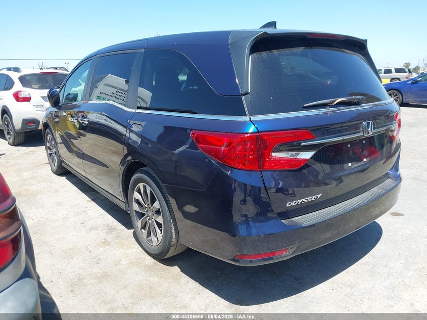 Vin: 5fnrl6h62pb076518, lot: 45804531, honda odyssey ex-l 20233
