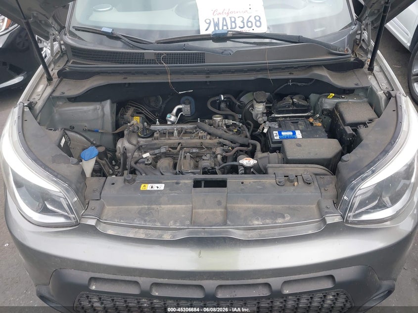2016 KIA SOUL HATCHBACK 1.6L I-4 DI, DOHC, VVT, 130HP
