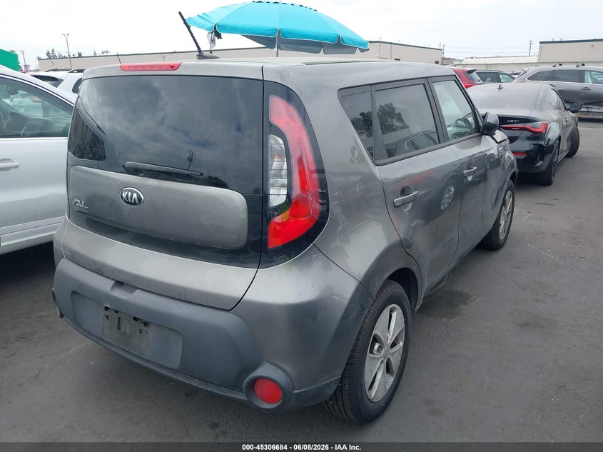 2016 KIA SOUL HATCHBACK 1.6L I-4 DI, DOHC, VVT, 130HP