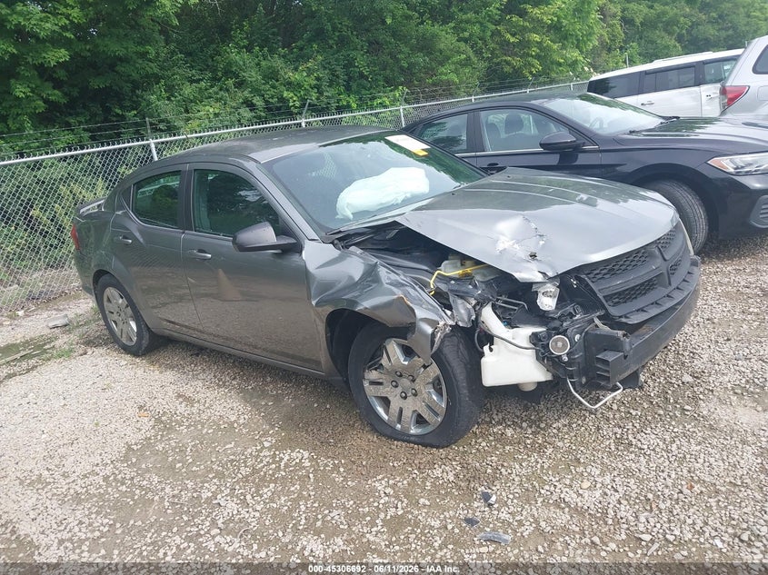 Vin: 1c3cdzab3dn628525, lot: 45804555, dodge avenger se 2013 img_1