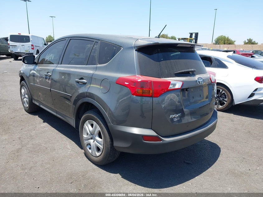 Vin: jtmzfrev9fd062366, lot: 45804557, toyota rav4 le 20153