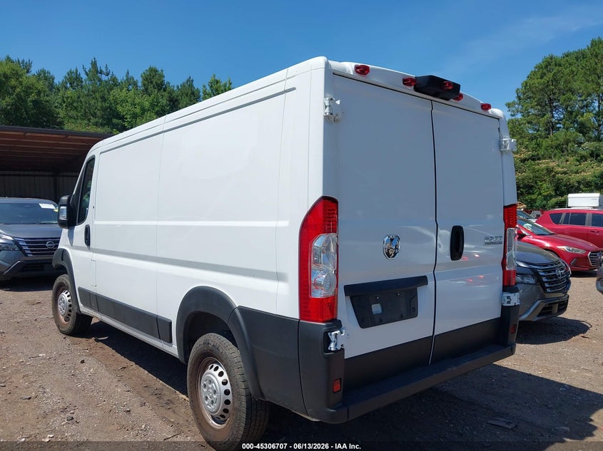 Vin: 3c6lrvvg6se511655, lot: 45804570, ram promaster 2500 tradesman low roof 136 wb w/pass seat 20253