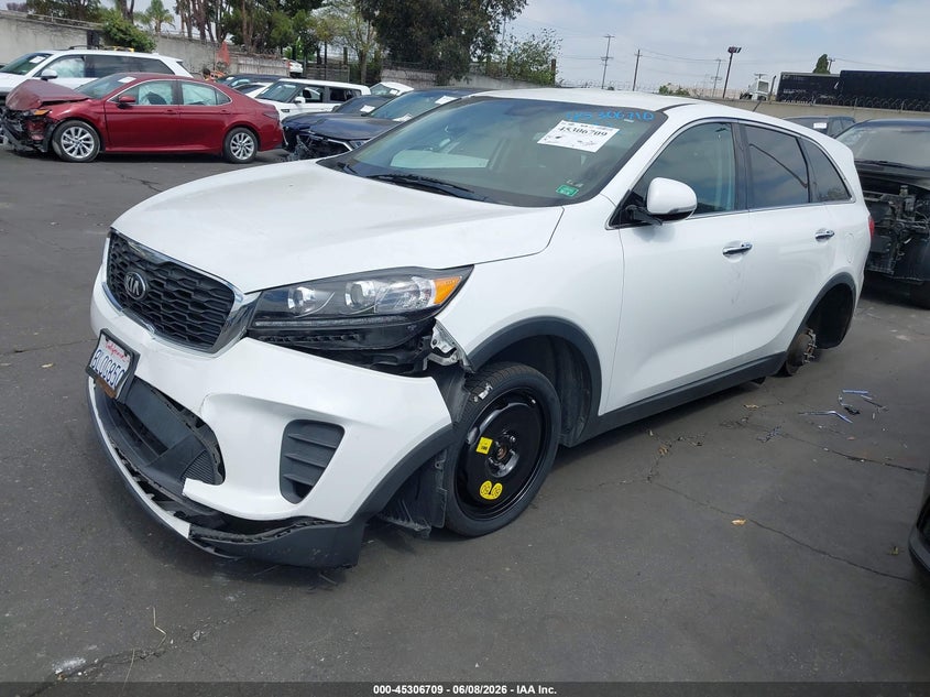 Vin: 5xypg4a37kg536435, lot: 45804572, kia sorento 2.4l lx 20192