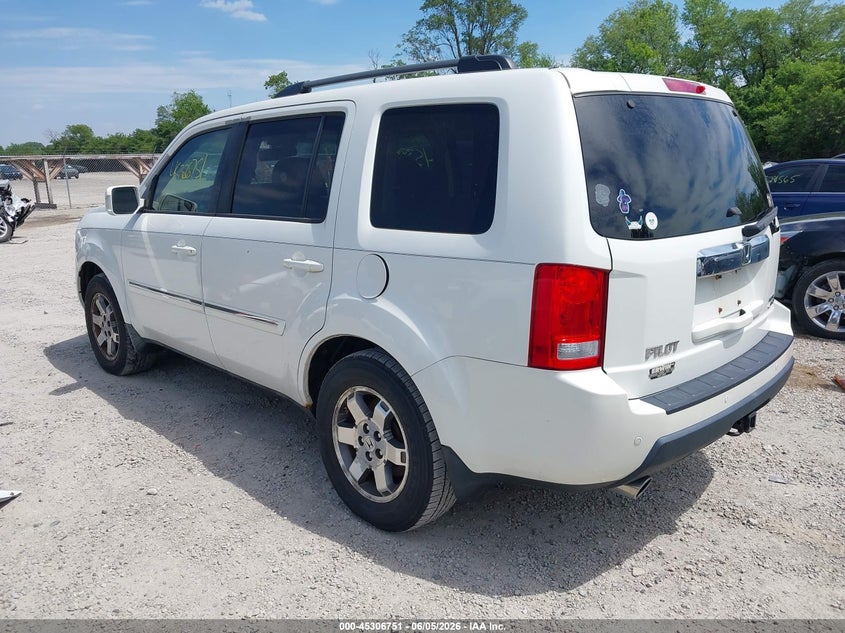Vin: 5fnyf4h99bb006301, lot: 45804614, honda pilot touring 20113