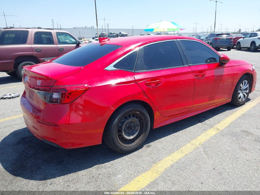 Vin: 2hgfe2f26nh526136, lot: 45804647, honda civic lx 20224