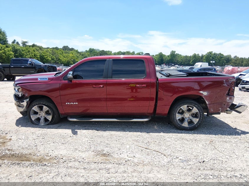 1C6SRFJT5PN524615 2023 Ram 1500 5.7 red
