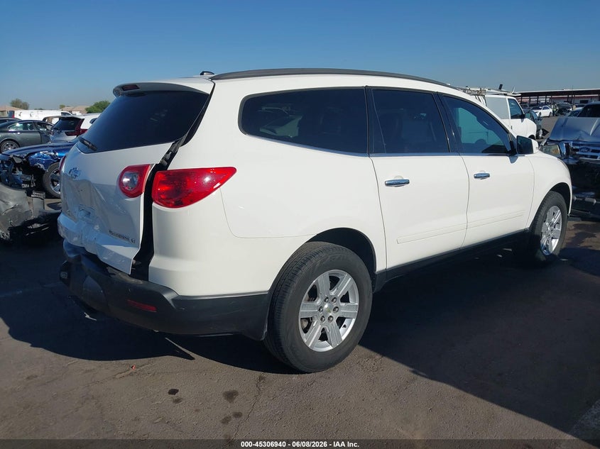 Vin: 1gnkrged7cj409265, lot: 45804803, chevrolet traverse 1lt 20124