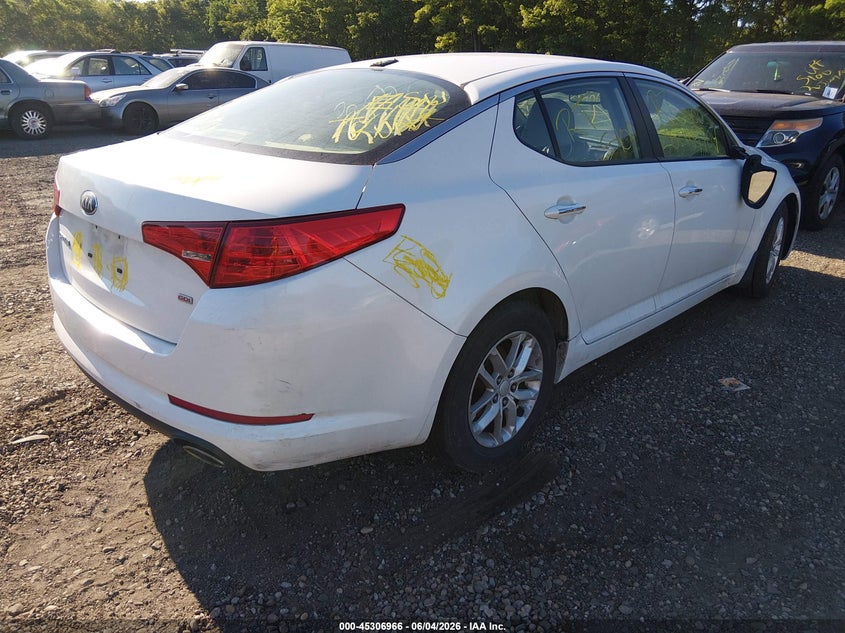 Vin: knagm4a72d5380552, lot: 45804829, kia optima lx 20134