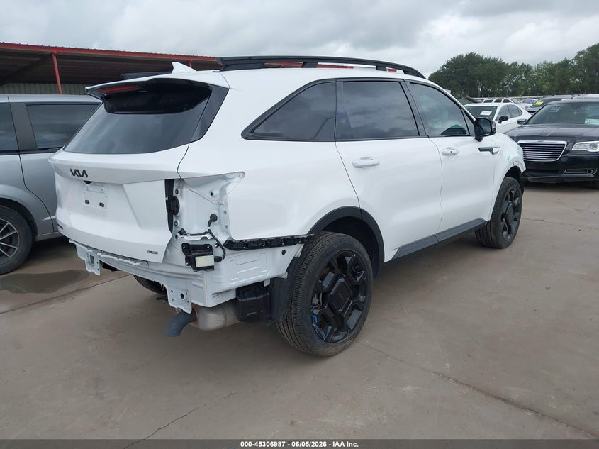 Vin: 5xyrhdjf9sg368393, lot: 45804850, kia sorento x-line ex 20254