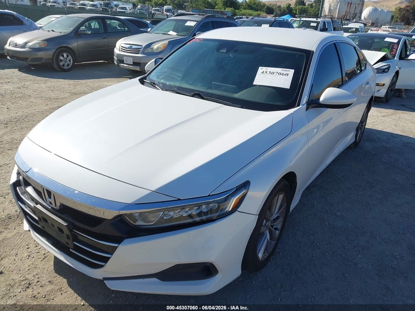 2021 Honda Accord Lx VIN: 1HGCV1F10MA077893 Lot: 45307060