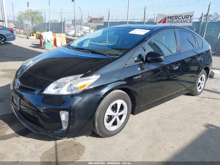 Vin: jtdkn3du1f1958463, lot: 45804925, toyota prius three 20152