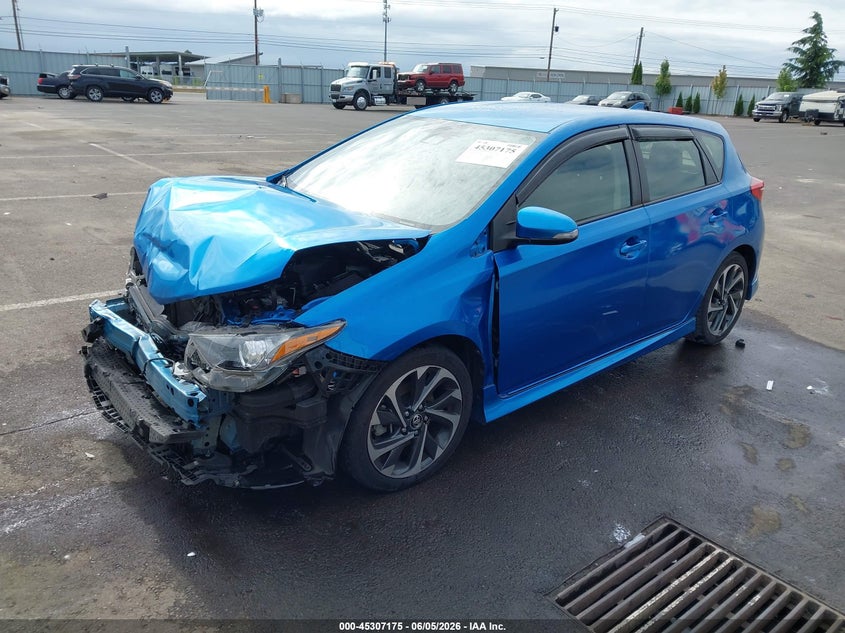 Vin: jtnkarje8hj550634, lot: 45805060, toyota corolla im 20172