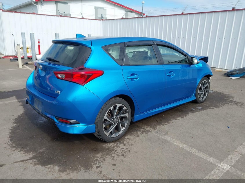 Vin: jtnkarje8hj550634, lot: 45805060, toyota corolla im 20174