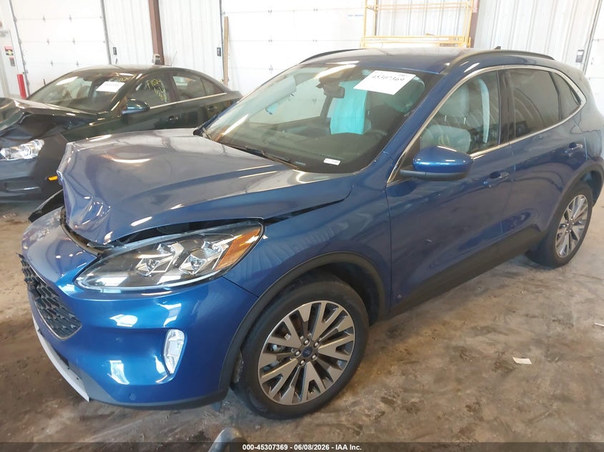 Vin: 1fmcu9j90nua59340, lot: 45805254, ford escape titanium 20222