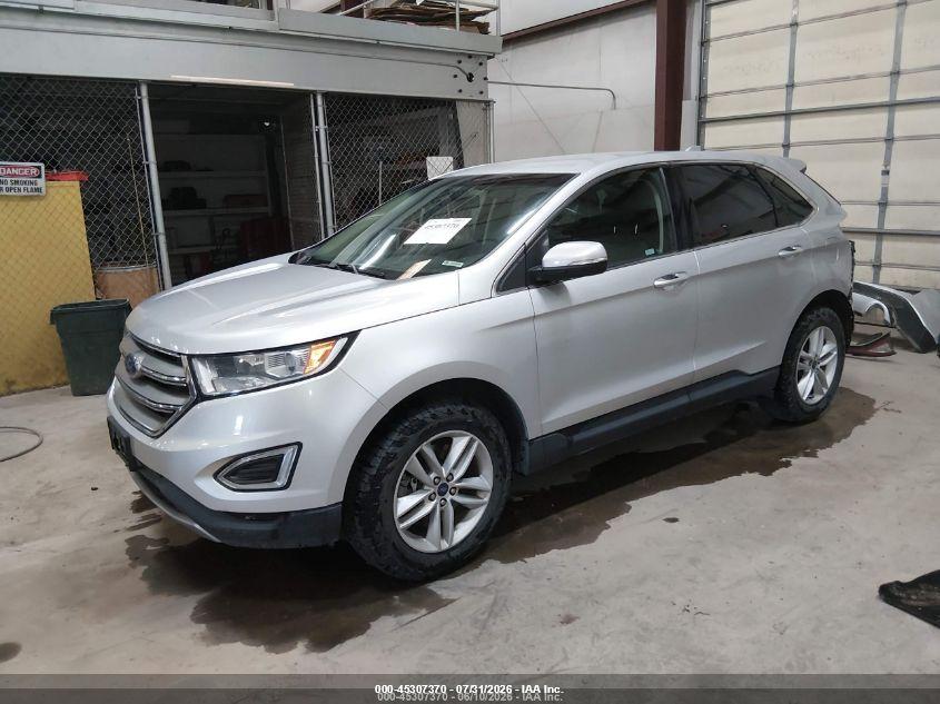 Vin: 2fmtk4j85fbb92988, lot: 45805255, ford edge sel 20152