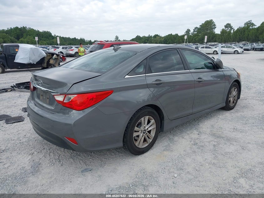Vin: 5npeb4ac3eh865815, lot: 45805406, hyundai sonata gls 20144