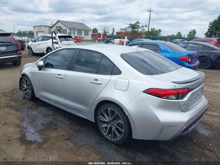 Vin: 5yft4rce1lp015971, lot: 45805581, toyota corolla xse 20203