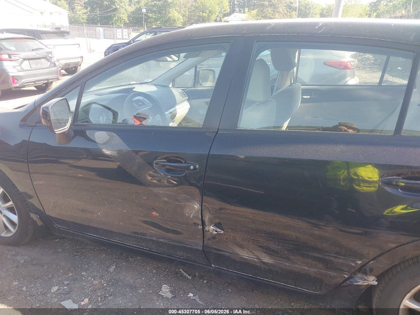 2012 Subaru Impreza 2.0 2.0I Premium black Lot 111045307705 Vin JF1GPAC60CG205495