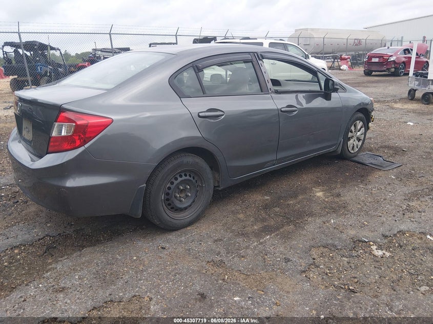 Vin: 2hgfb2f53ch333572, lot: 45805604, honda civic lx 20124