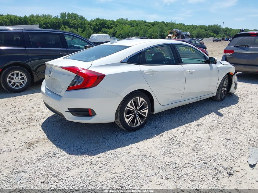 Vin: 2hgfc1f75jh645639, lot: 45805650, honda civic ex-l 20184