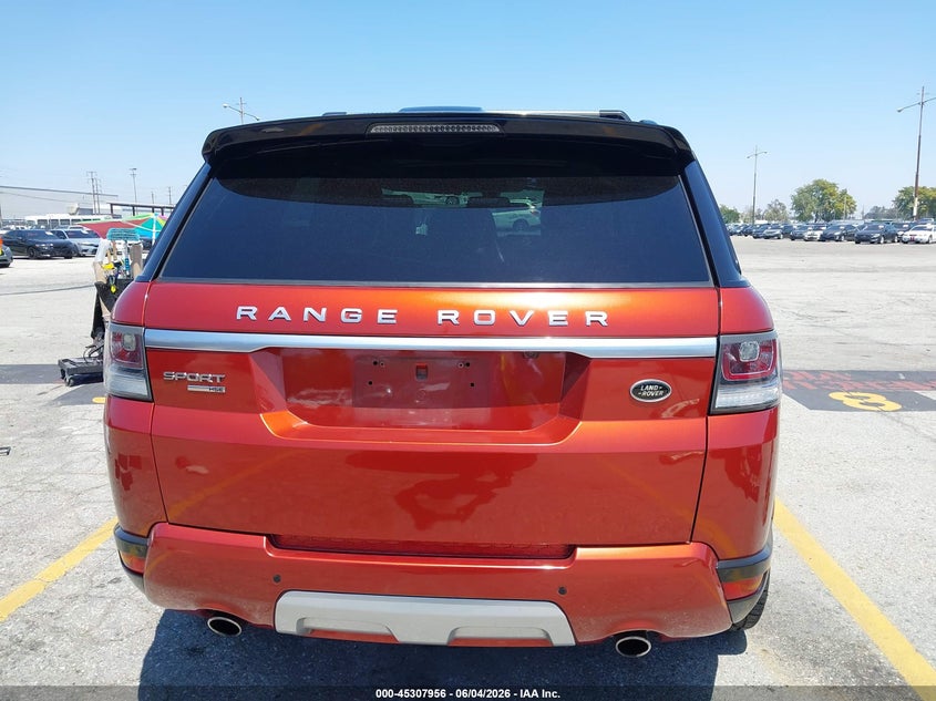 2014 Land Rover Range Rover Sport 3.0L V6 Supercharged Hse VIN: SALWR2WFXEA314384 Lot: 45307956