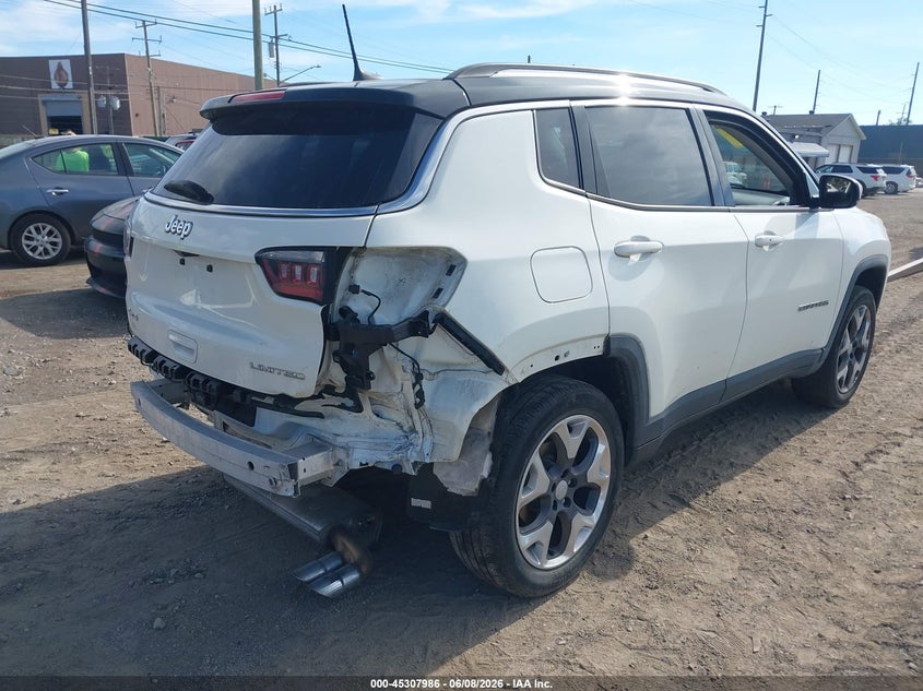 Vin: 3c4njdcb6jt399248, lot: 45805871, jeep compass limited 4x4 20184