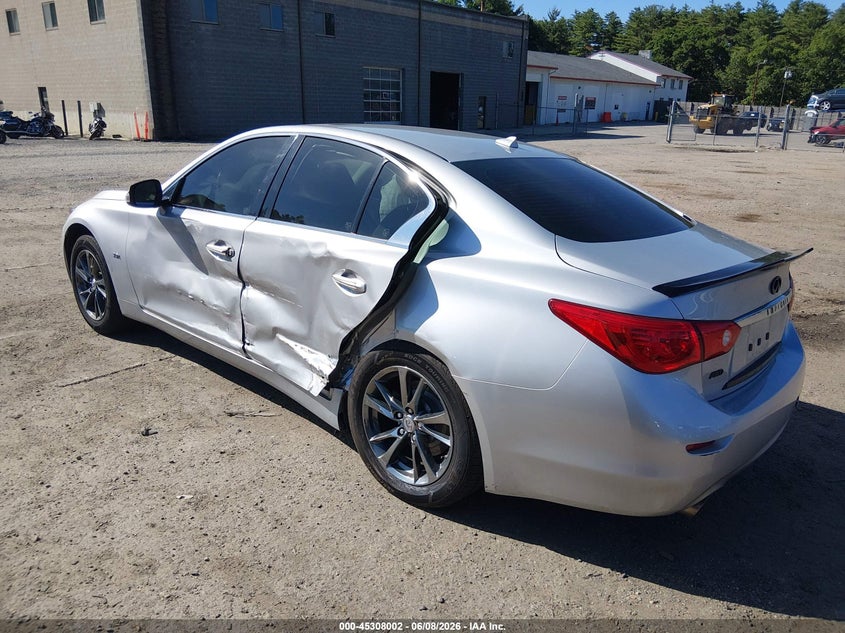 Vin: jn1ev7ar7hm840183, lot: 45805887, infiniti q50 3.0t signature edition 20173