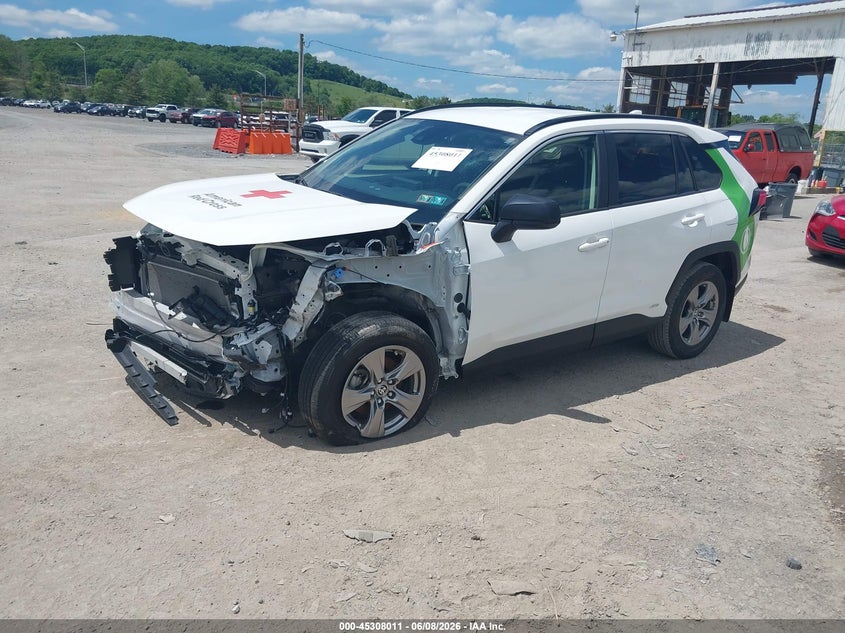 Vin: jtmlwrfv0sd283918, lot: 45805896, toyota rav4 hybrid le 20252