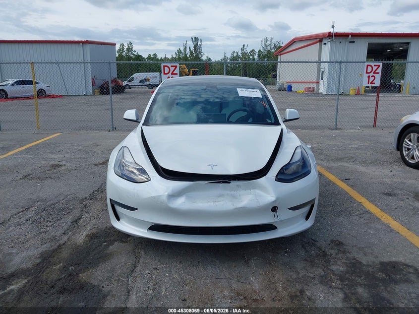 2023 Tesla Model 3 Rear-Wheel Drive white Lot 111045308069 Vin 5YJ3E1EA8PF563380