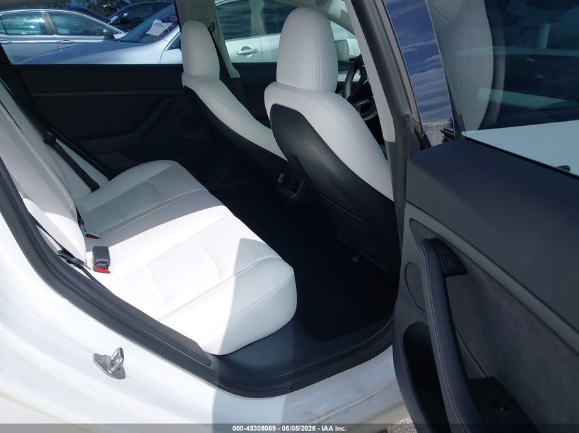 2023 Tesla Model 3 Rear-Wheel Drive white Lot 111045308069 Vin 5YJ3E1EA8PF563380