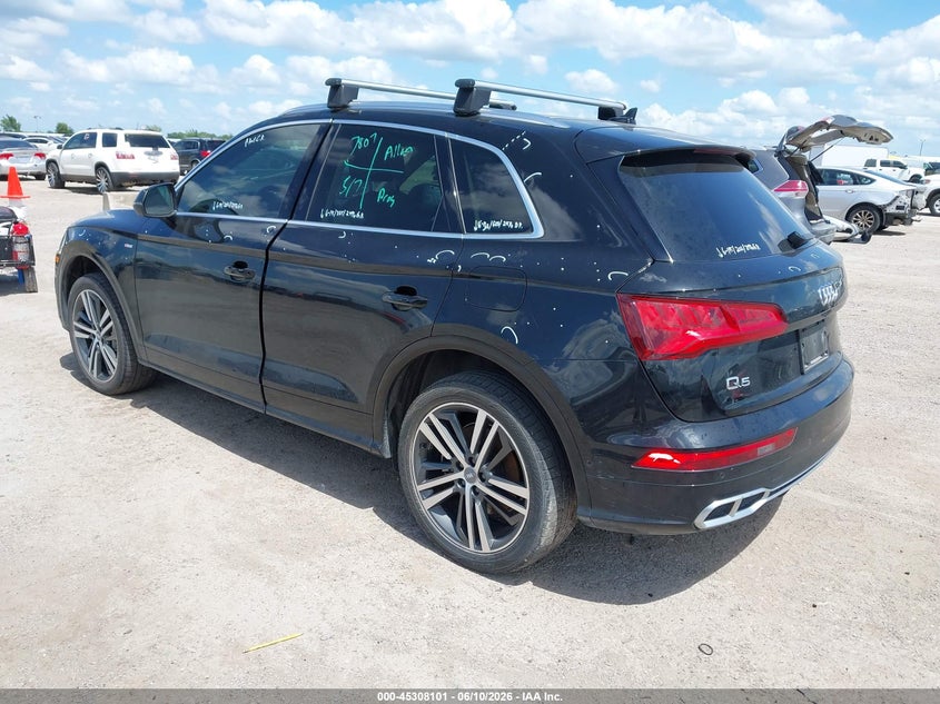 Vin: wa1f2afy0l2105339, lot: 45805986, audi q5 prestige 55 tfsi e quattro s tronic 20203