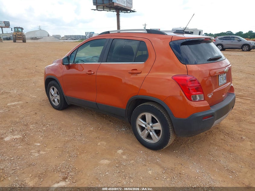 Vin: kl7cjlsb1gb710272, lot: 45806057, chevrolet trax lt 20163