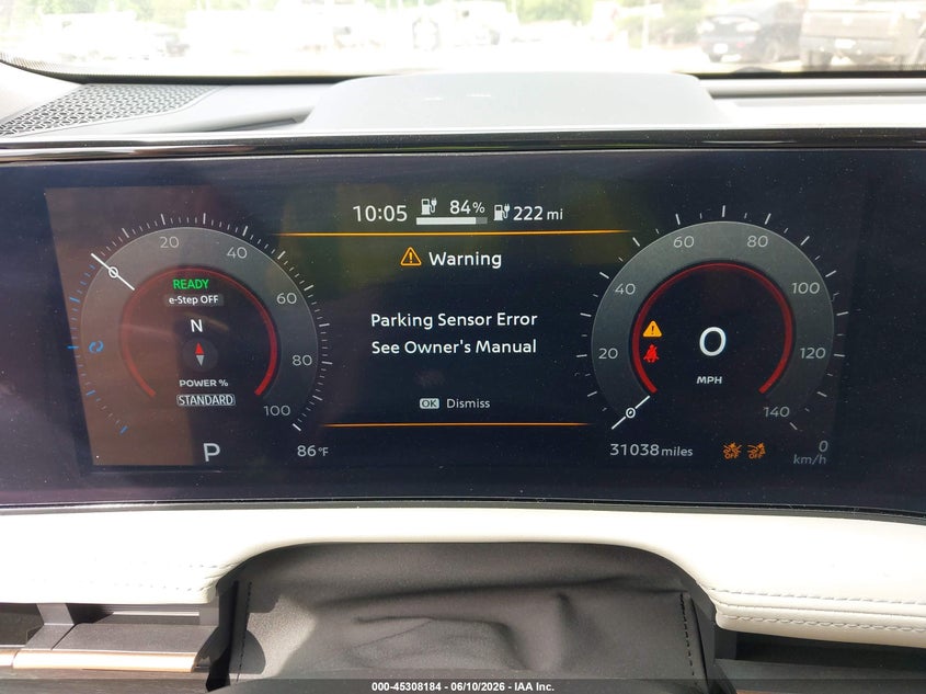 2023 NISSAN ARIYA ELECTRIC(VIN: JN1AF0BA4PM407902