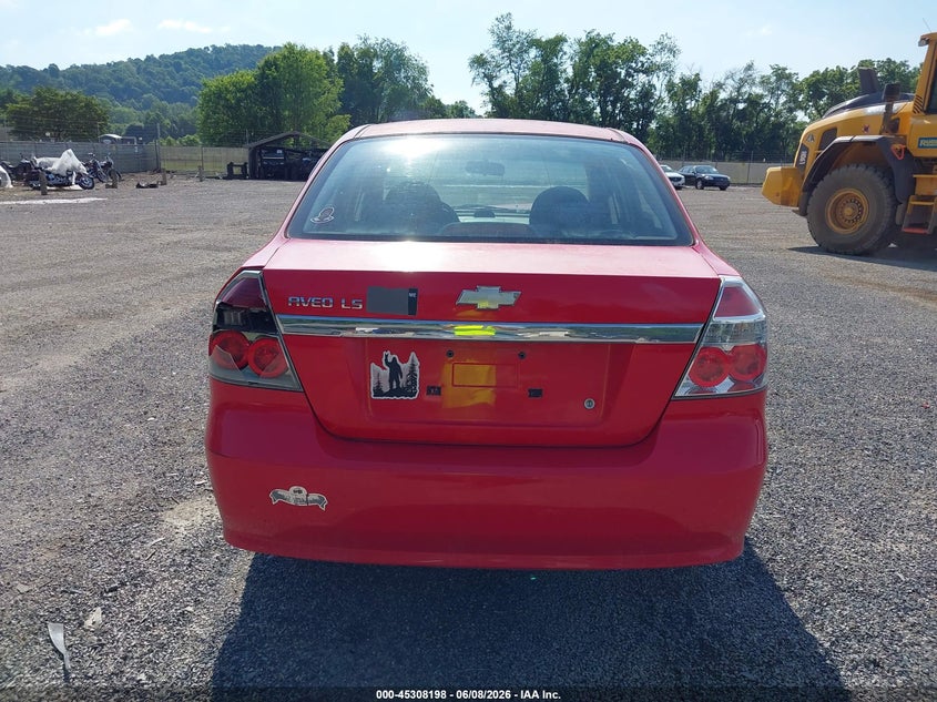 2008 Chevrolet Aveo Ls VIN: KL1TD566X8B278342 Lot: 45308198
