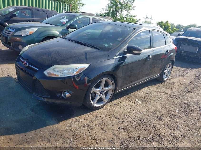 Vin: 1fadp3n21el426400, lot: 45806100, ford focus titanium 20142