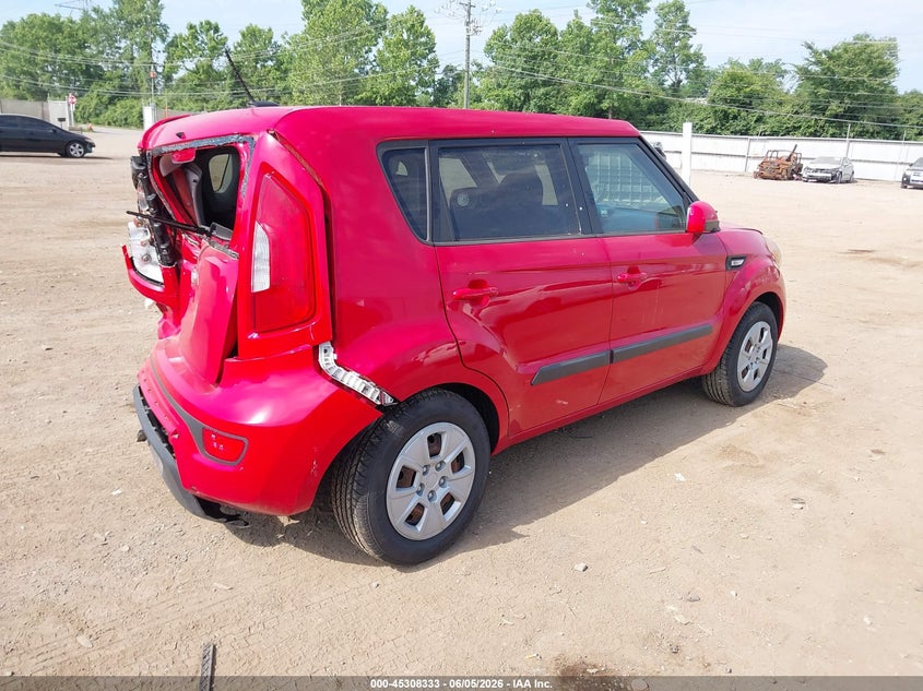 Vin: kndjt2a59d7485902, lot: 45806218, kia soul 20134