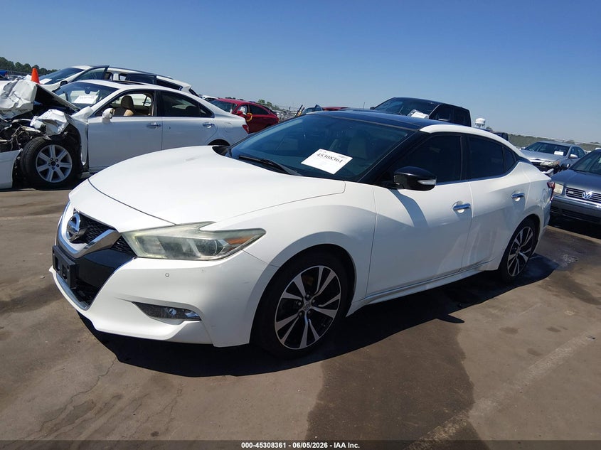 2017 Nissan Maxima 3.5 white Lot 111045308361 Vin 1N4AA6AP6HC457041