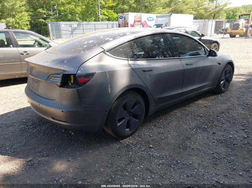 Vin: 5yj3e1eb2mf975881, lot: 45806290, tesla model 3 long range 20214