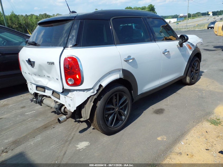 Vin: wmwzb3c53ewr39025, lot: 45806303, mini countryman cooper 20144