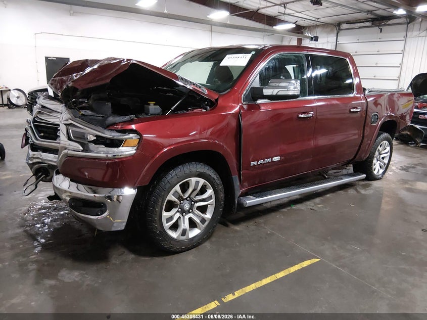 Vin: 1c6srfkm8nn264277, lot: 45806316, ram 1500 limited longhorn  4x4 5'7 box 20222