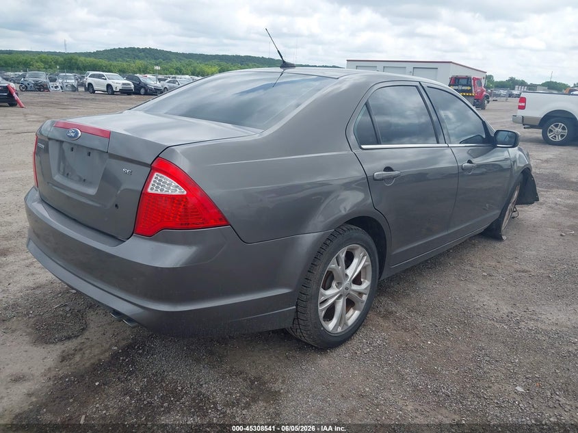 Vin: 3fahp0ha6cr217879, lot: 45806426, ford fusion se 20124