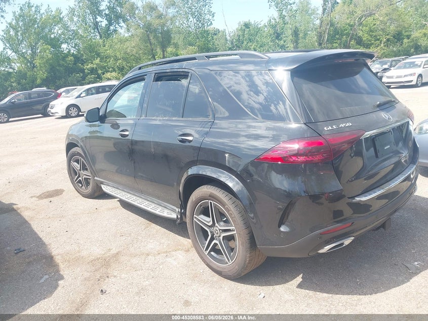 2026 MERCEDES-BENZ GLE 450 3.0L I-6 DI, DOHC, V(VIN: 4JGFB5KB9TB521397