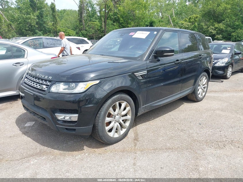 Vin: salwr2pf7ga117044, lot: 45806530, land rover range rover sport 3.0l v6 supercharged hse 20162