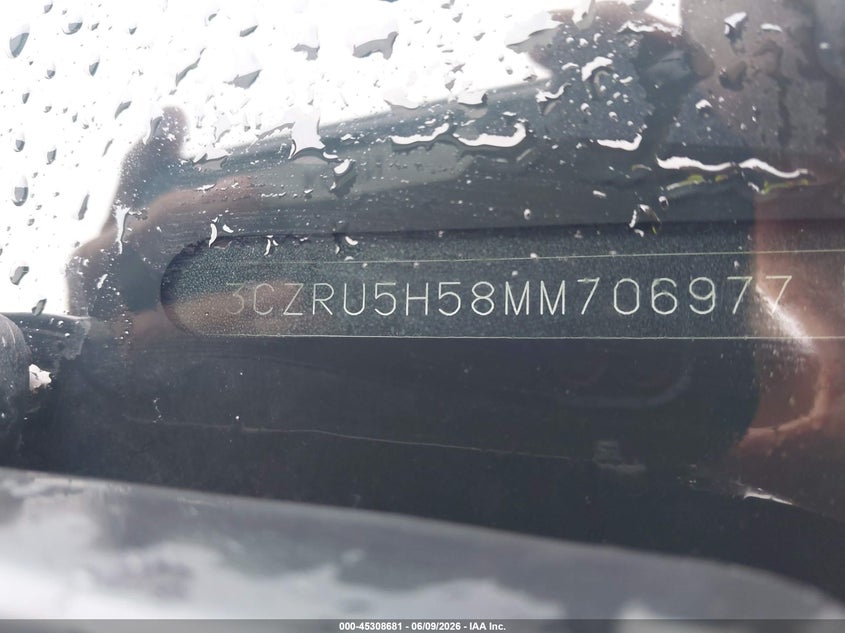VIN 3CZRU5H58MM706977 2021 HONDA HR-V 2WD EX