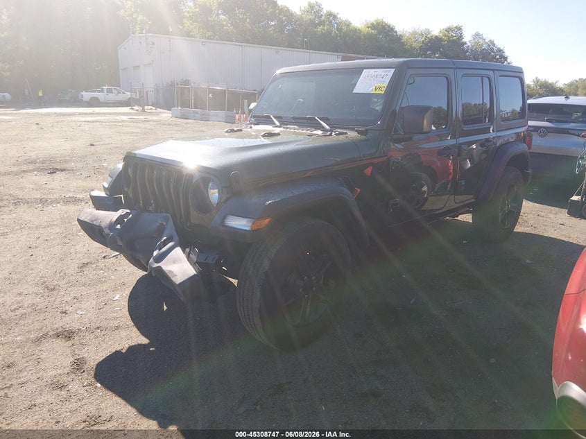 Vin: 1c4hjxdg2mw836606, lot: 45806631, jeep wrangler unlimited sport altitude 4x4 20212