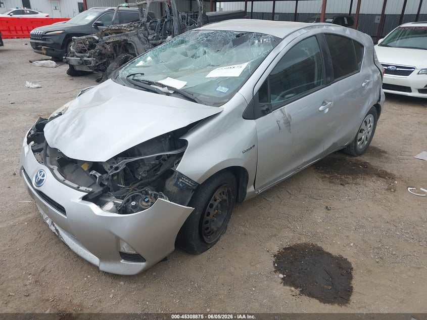 Vin: jtdkdtb31d1548577, lot: 45806760, toyota prius c two 20132
